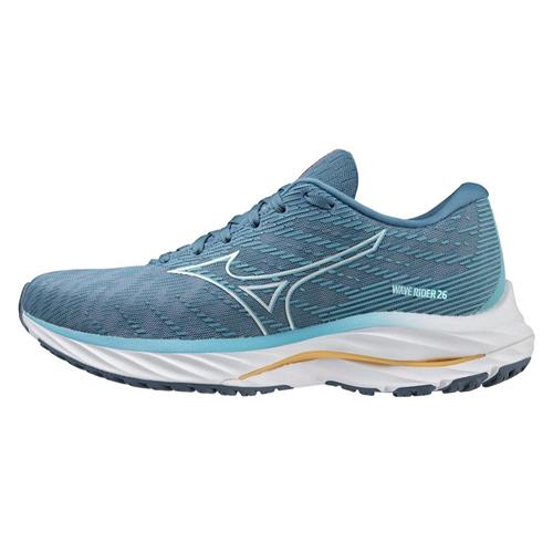 Mizuno Wave Rider 26 Women's Wide D Running Directoire Blue-White 411379.5N00