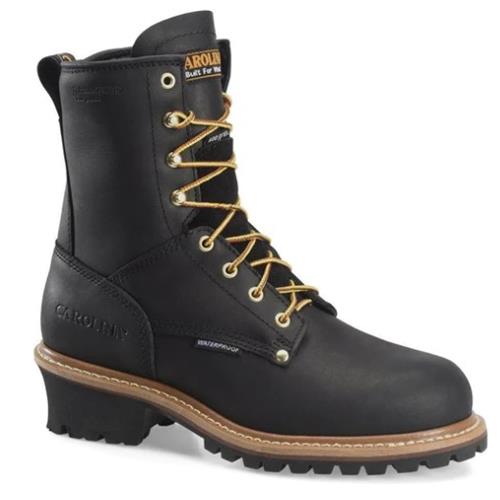 Carolina Elm 8" Steel Toe Insulated Waterproof Black Logger CA5823