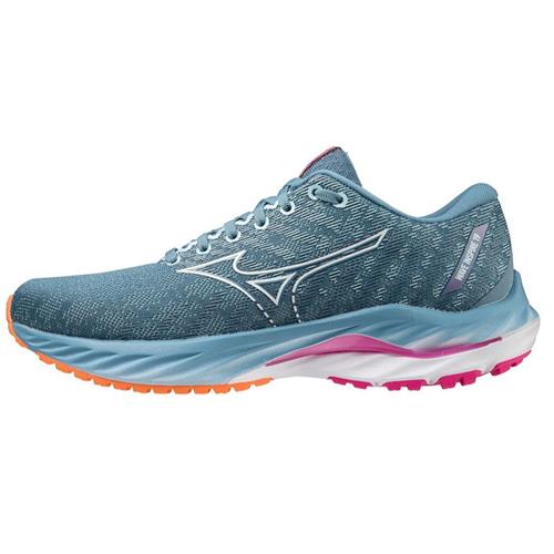 Mizuno Wave Inspire 19 Women's Wide D Dazzling Blue - White 411400 5B00