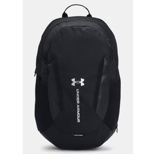 Under Armour Hustle 6.0 Team Backpack Black, Metallic Silver 1384673-001