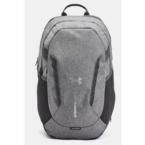 Under Armour Hustle 6.0 Team Backpack Castlerock Full Heather, Castlerock, Metallic Silver 1384673-025